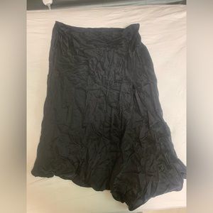 Satin black skirt. Fits xs to medium